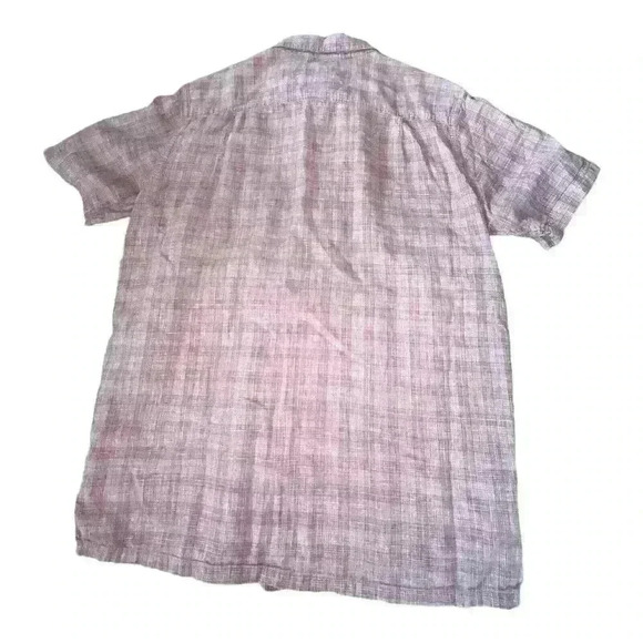 Patagonia Short Sleeve Mens Button Shirt Sz Medium Red Pattern Plaid Wood Casual - Picture 8 of 8